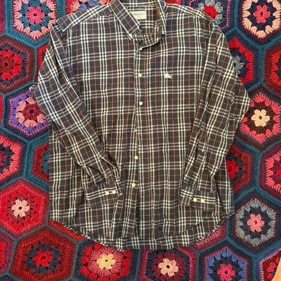 Burberry Men's multi Button-Down Shirt - Picture 1 of 4